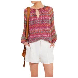 Diane von Furstenberg 'Parry Silk Top' in Coromandel Multi